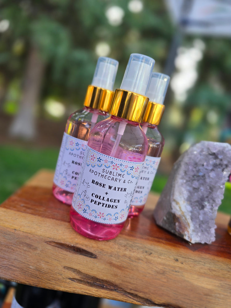 Rosewater Collagen Peptide Spray Facial Mist Toner