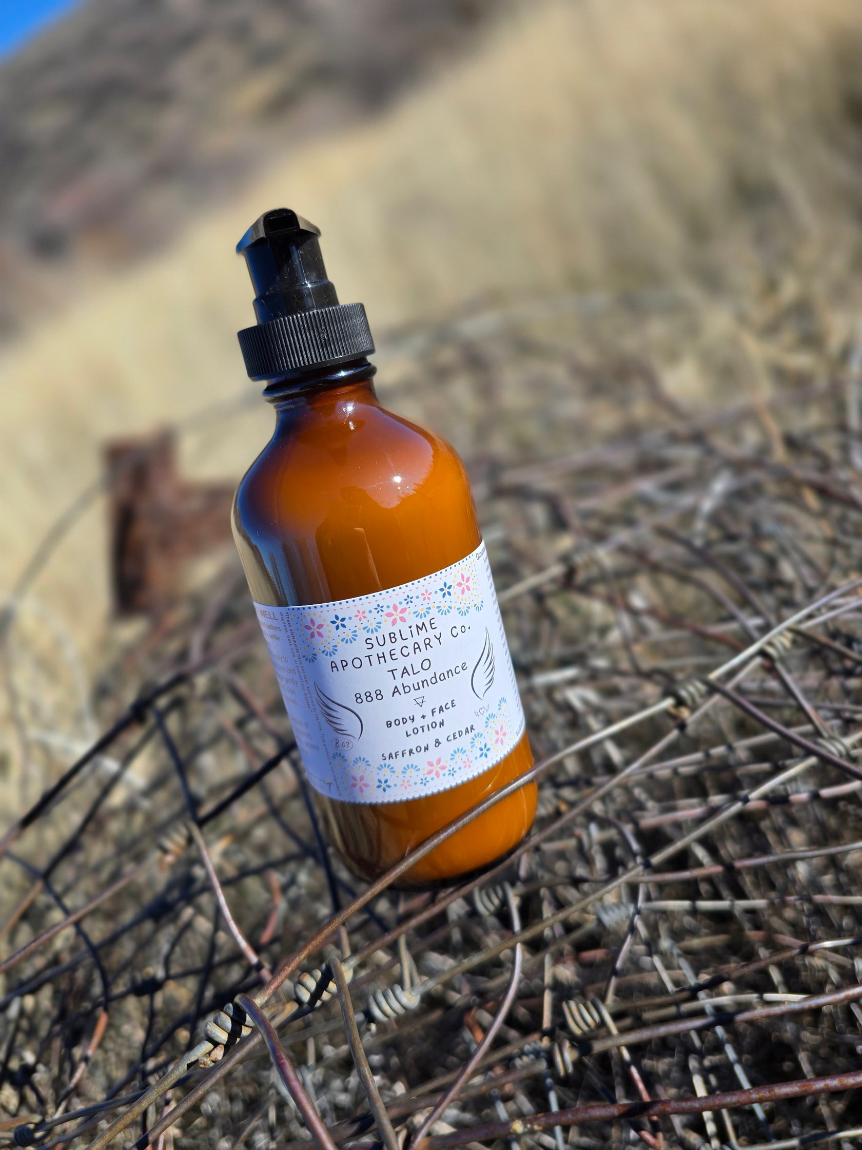 888 Abundance Body & Face Lotion (Saffron + Cedar)