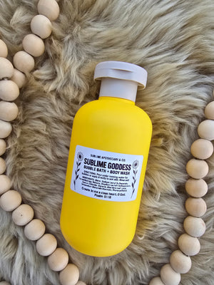 Sublime Goddess Bubble Bath & Body Wash Botanical Face Serum