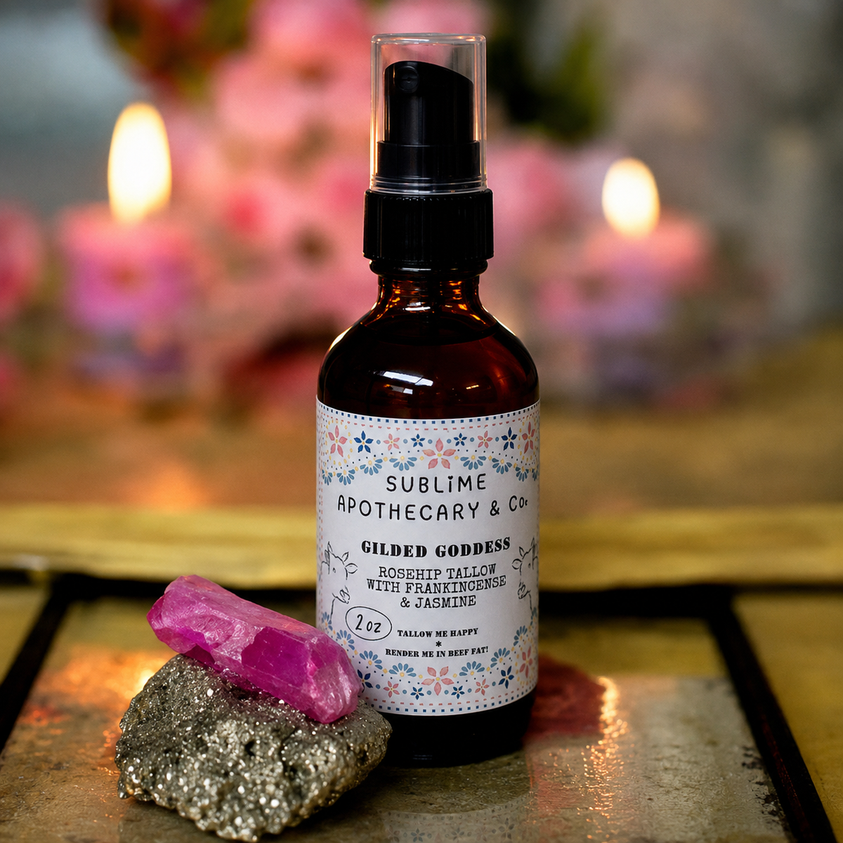 Gilded Goddess Tallow + Rosehip Face & Body Serum Tallow Face & Body Serum